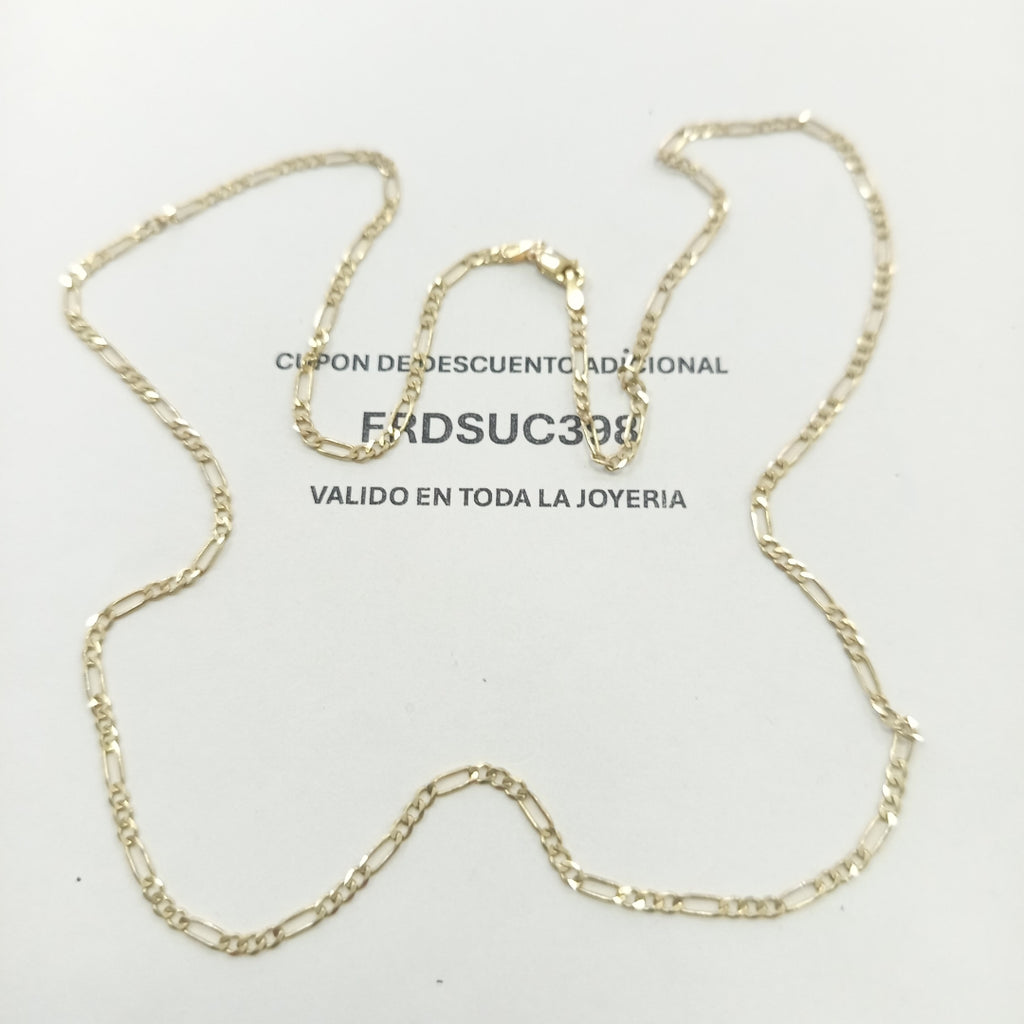 CADENA TEJIDO 3X1 14K 60 CM 5.7 GR (NUEVO)