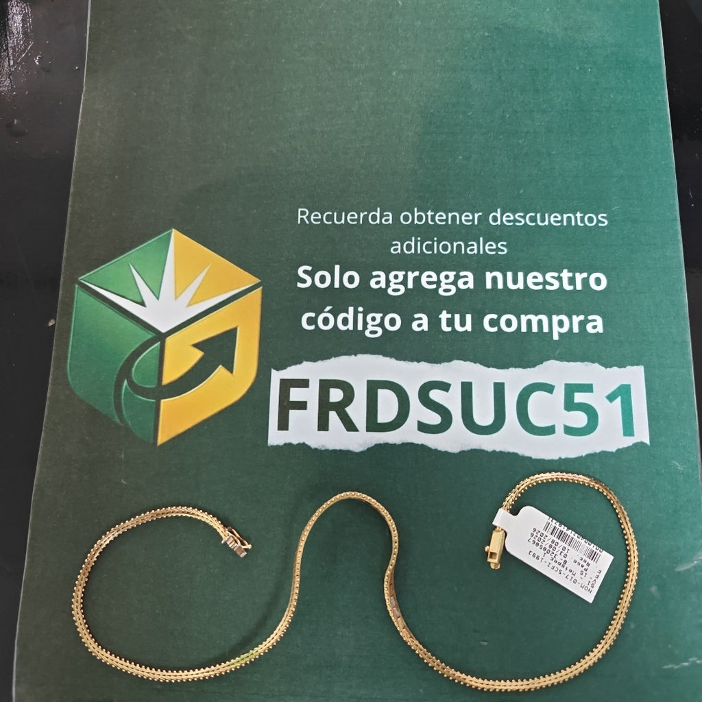 GARGANTILLA ORO 14 K 11.5 GRMS (SEMINUEVO)