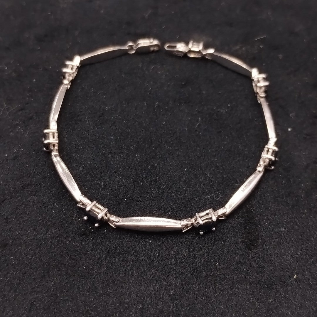 PULSERA ORO BLANCO 14 K 4.4 GRMS (SEMINUEVO)