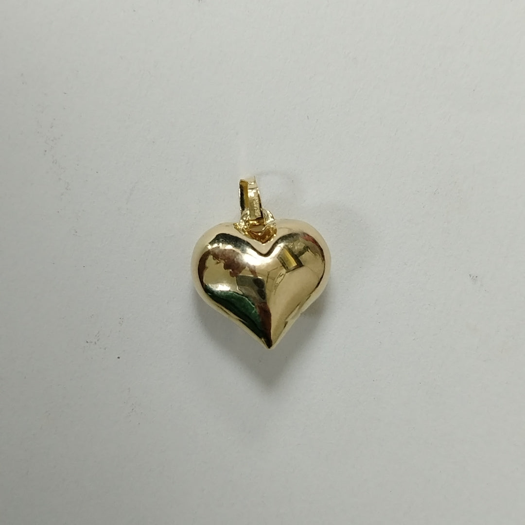 DIJE TEJIDO CORAZON LISO 14K 1 GR (NUEVO)