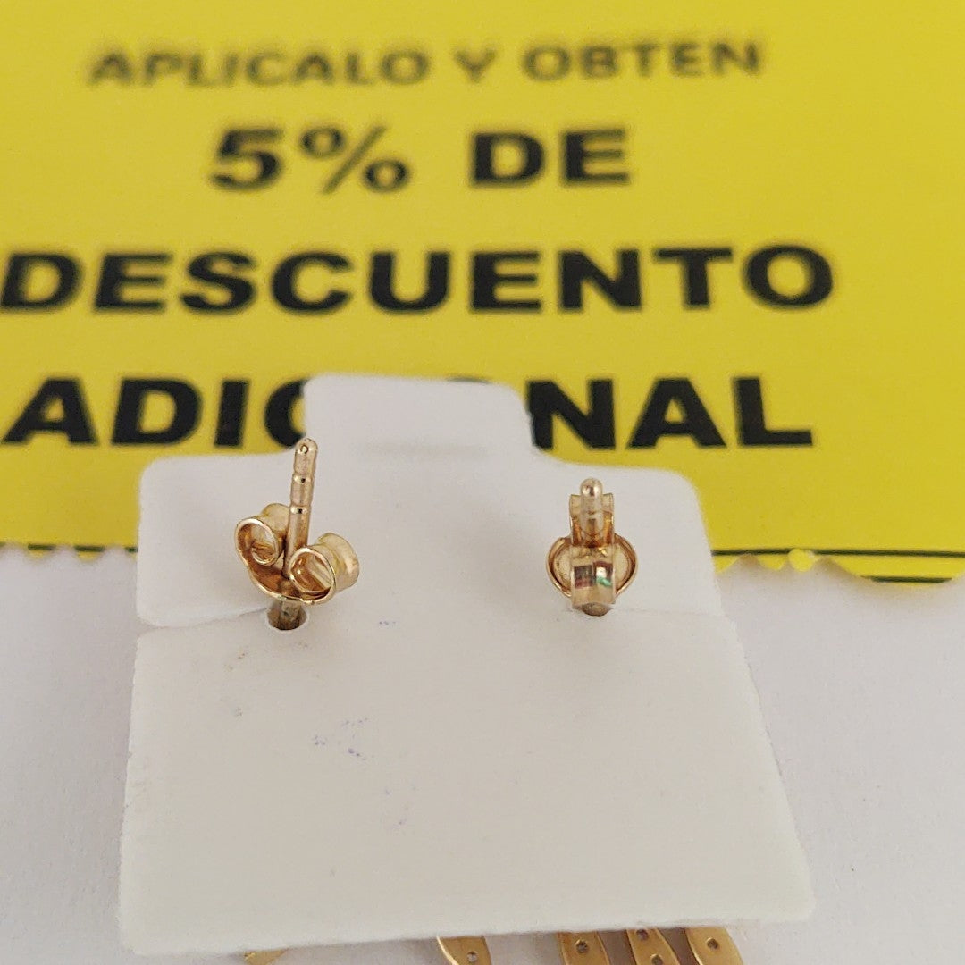 BROQUELES ORO 14K 2 (NUEVO)