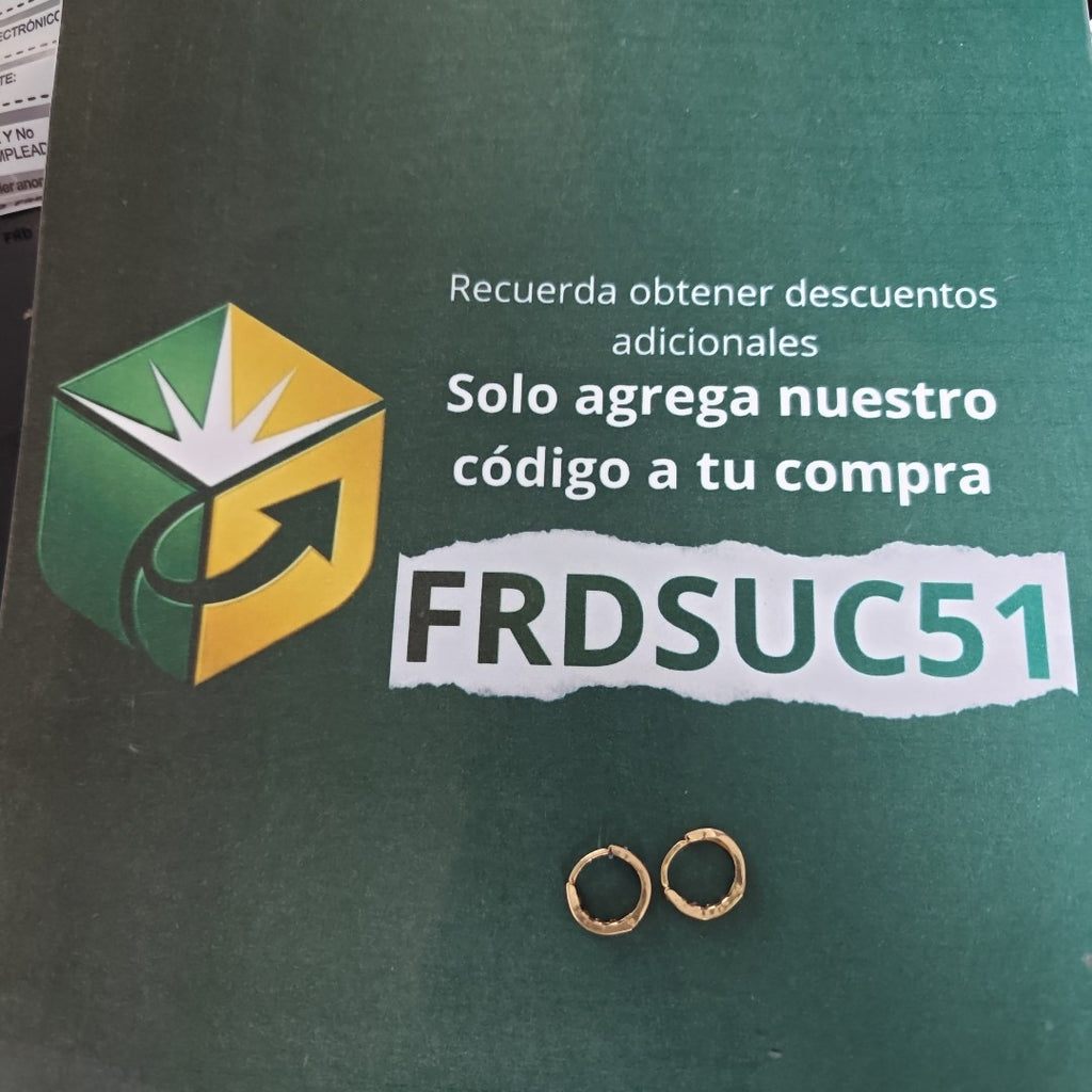 ARRACADAS PAR ORO 10 K 1.3 GRMS (SEMINUEVO)