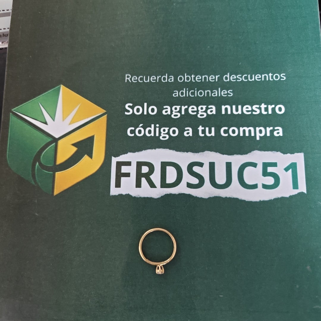 SOLITARIO ORO 14 K 3.5 GRMS (SEMINUEVO)