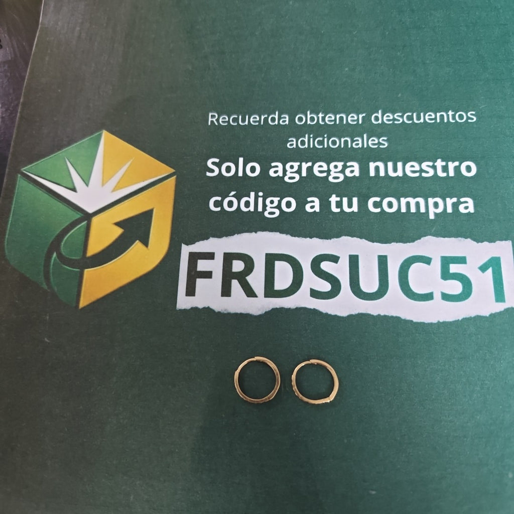ARRACADAS PAR ORO 14 K 1,40 GRMS (SEMINUEVO)