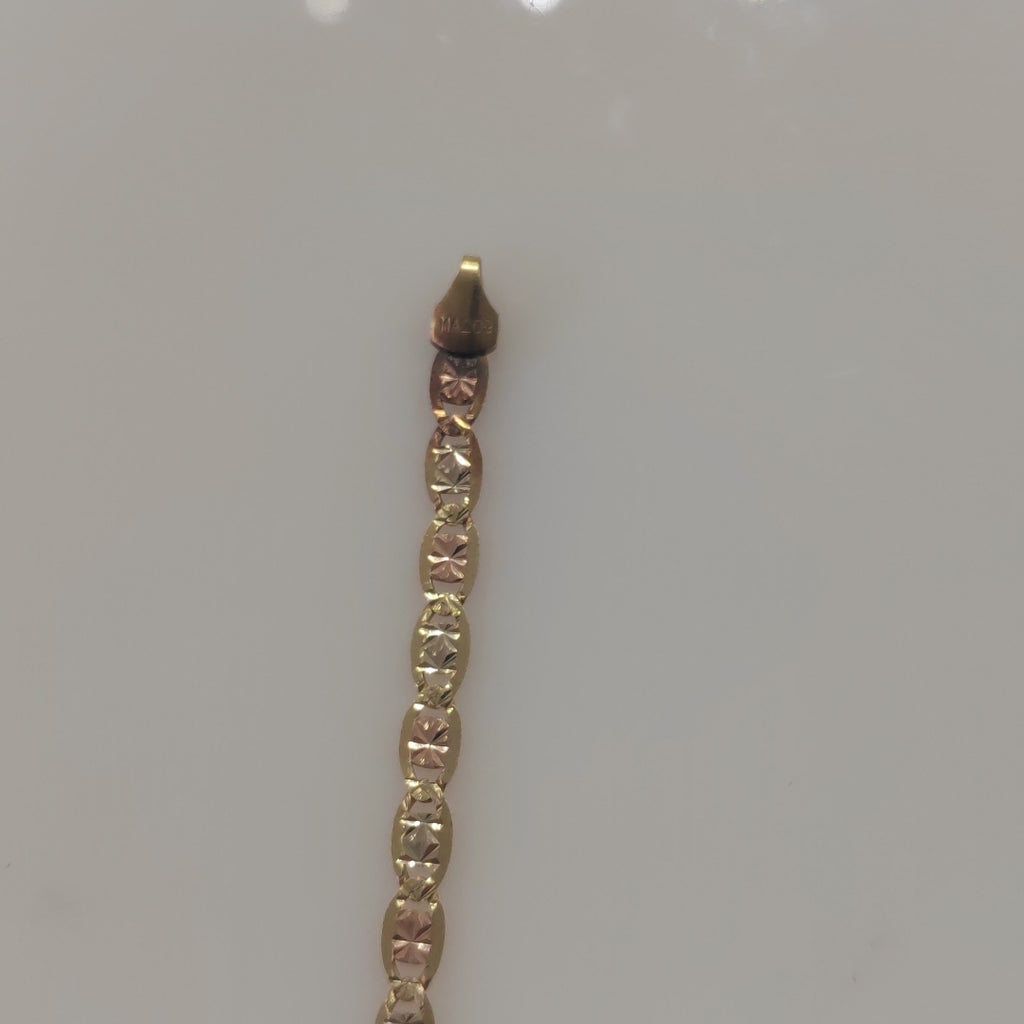 PULSERA ORO, ORO COMBINADO 14 K 4.6 GRMS (SEMINUEVO)