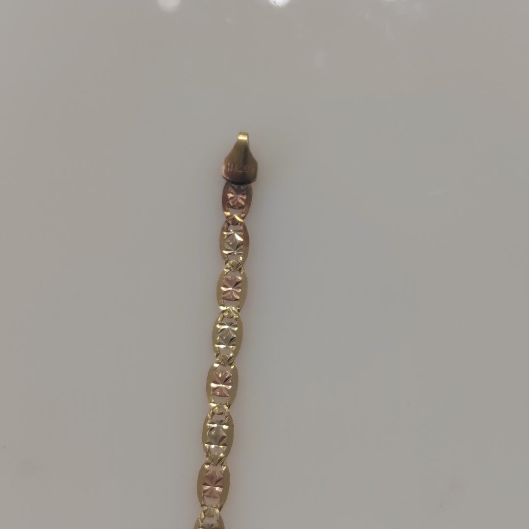 PULSERA ORO, ORO COMBINADO 14 K 4.6 GRMS (SEMINUEVO)