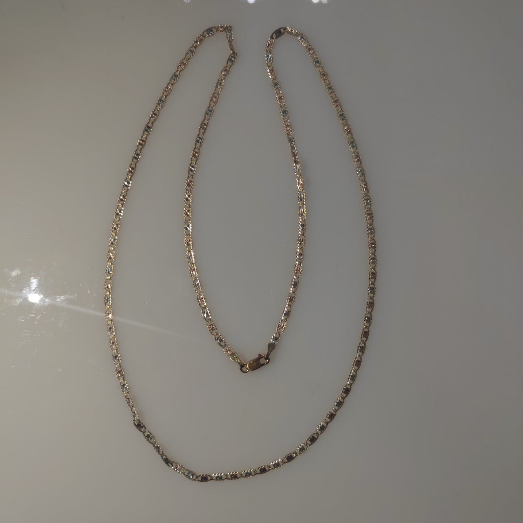 CADENA ORO, ORO COMBINADO 14 K 4.4 GRMS (SEMINUEVO)