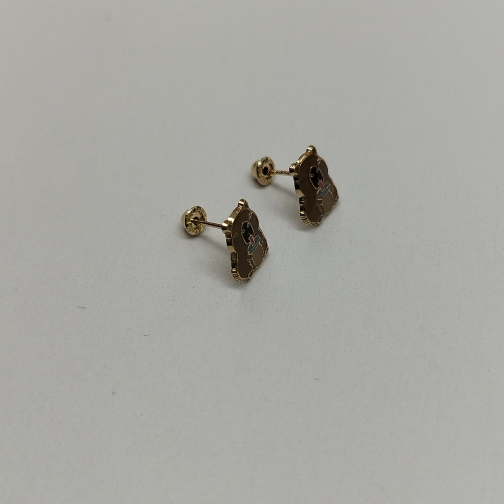 BROQUELES BROQUEL FIG CAPIBARA 14K 0.2657 GR (NUEVO)
