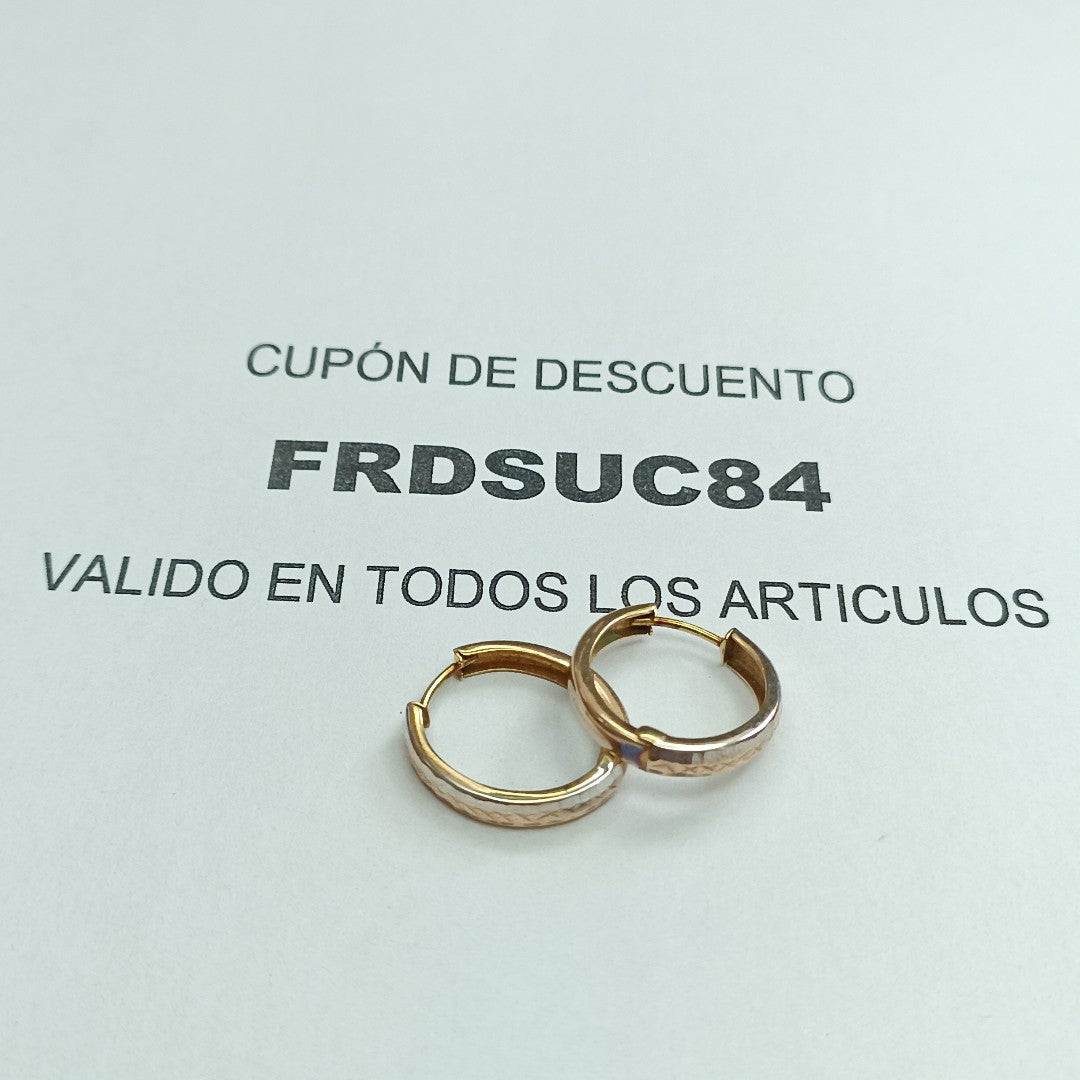 ARRACADAS PAR ORO 10 K 1.5 GRMS (SEMINUEVO)