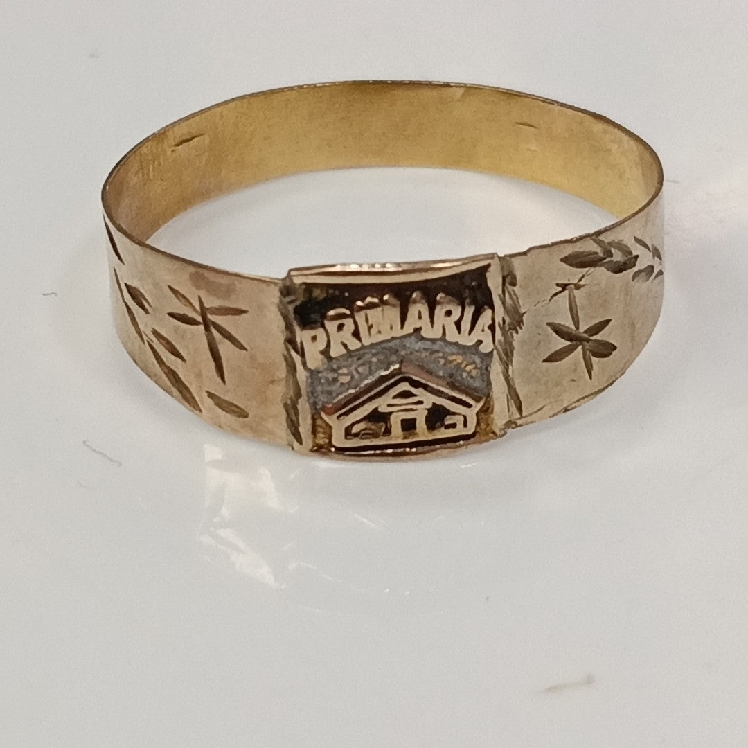 ANILLO DE GRADUACIÓN ORO 8 K 1,00 GRMS (SEMINUEVO)