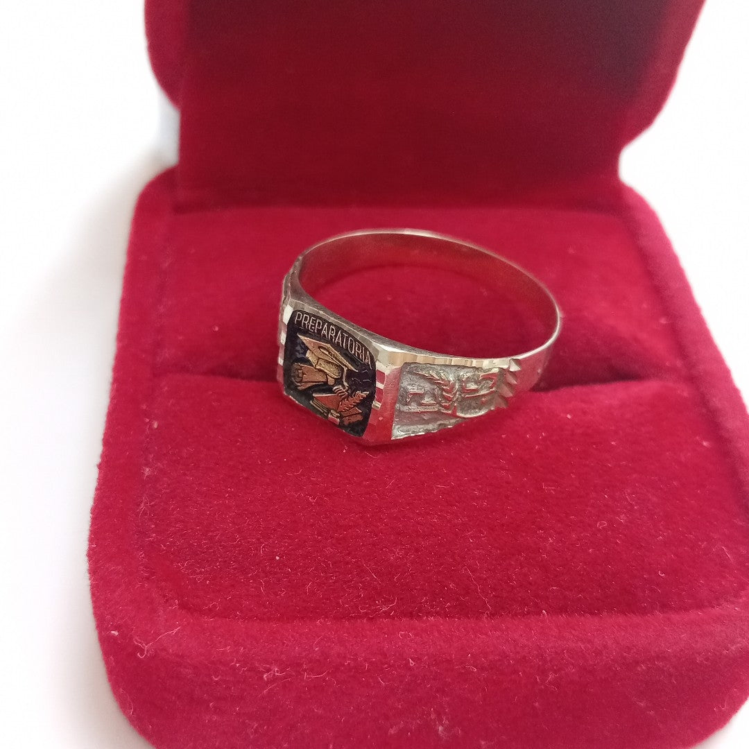 ANILLO DE GRADUACIÓN ORO 8 K 2,20 GRMS (SEMINUEVO)