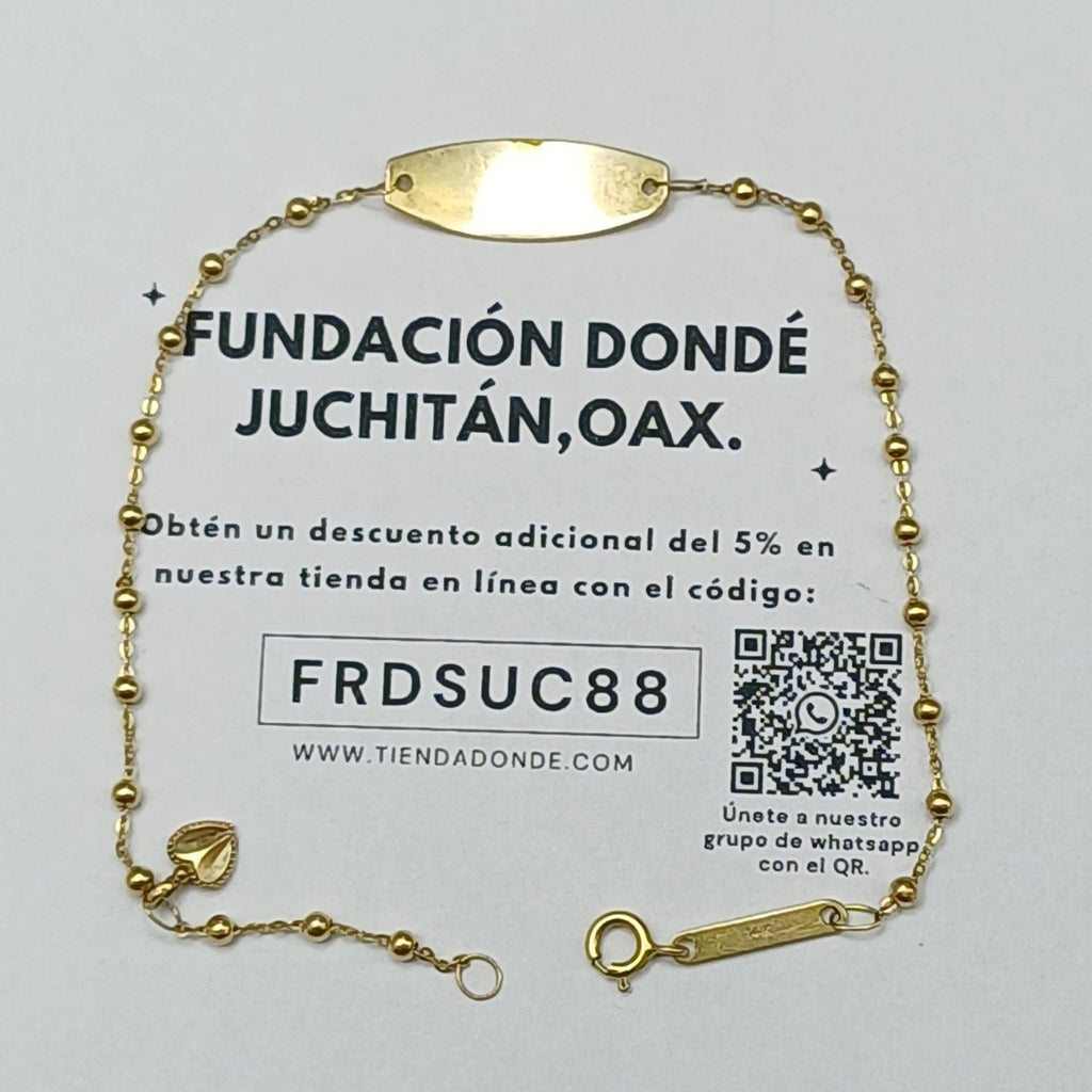 PULSERA ORO 14 K 1.4 GRMS (SEMINUEVO)