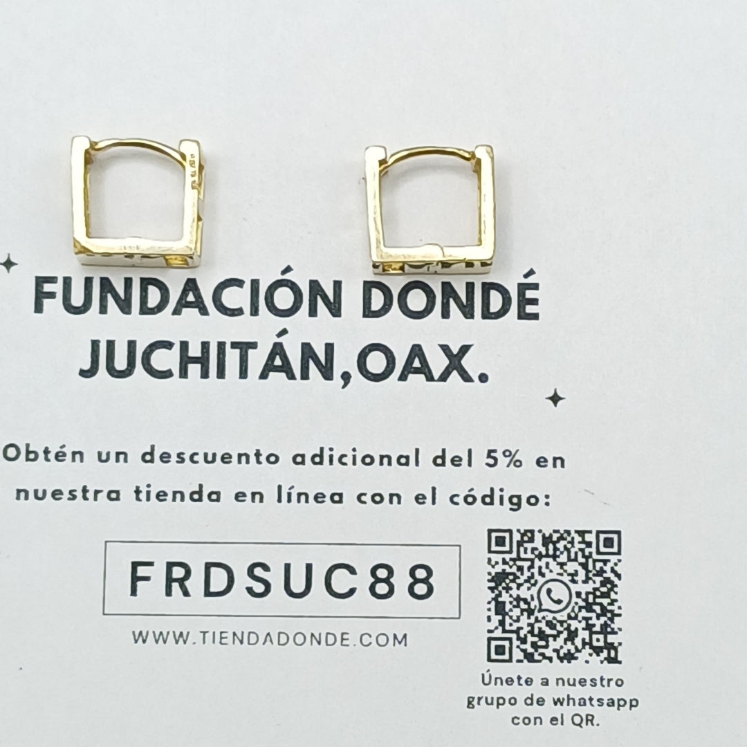 ARETES PAR ORO 10 K 1.7 GRMS (SEMINUEVO)