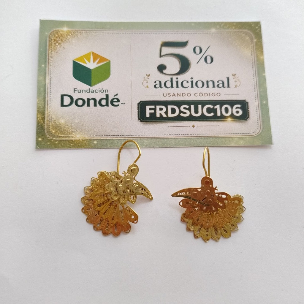 ARETES PAR ORO 10 K 6.6 GRMS (SEMINUEVO)