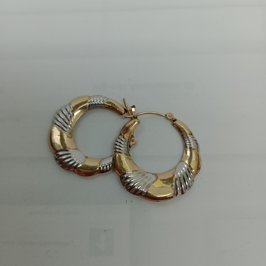 ARRACADAS PAR ORO 14 K 1.4 GRMS (SEMINUEVO)