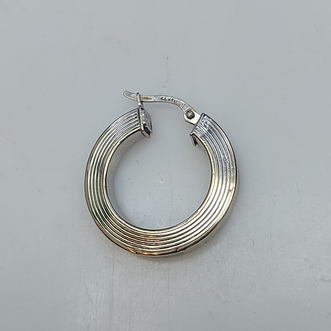 ARRACADAS PAR ORO BLANCO 14 K 3,20 GRMS (SEMINUEVO)