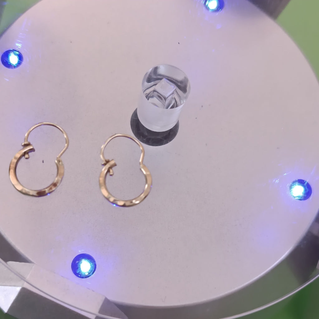 ARRACADAS PAR ORO 8 K 0.5 GRMS (SEMINUEVO)
