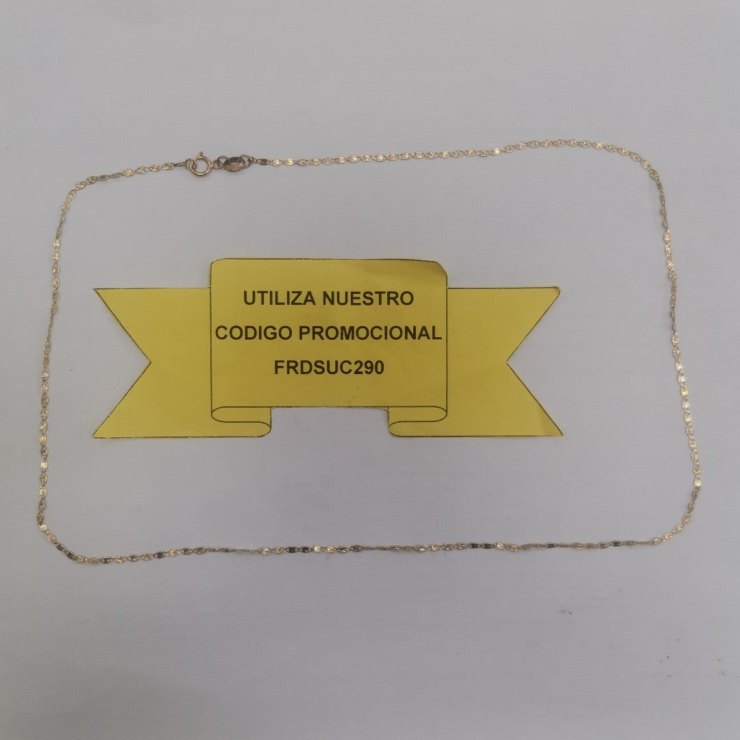 CADENA ORO 14 K 1.8 GRMS (SEMINUEVO)