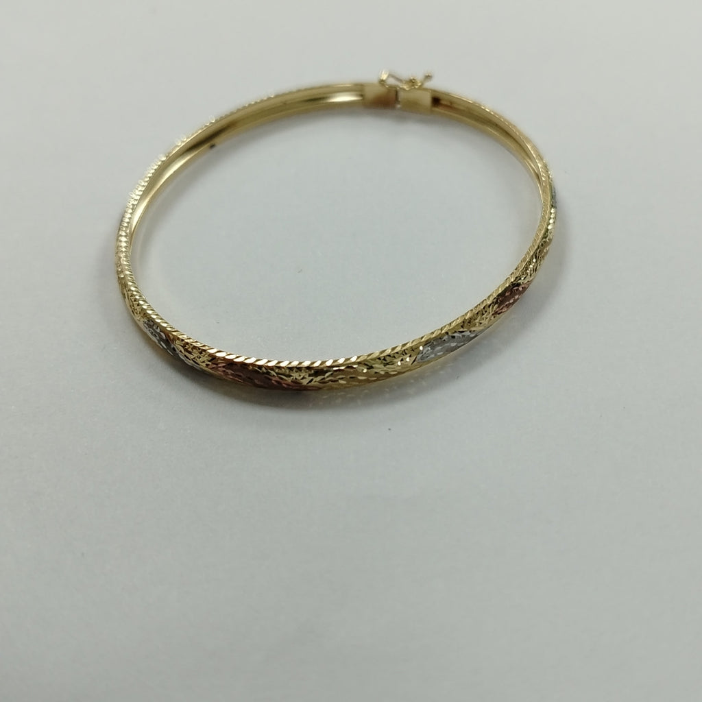 PULSERA RIGIDA ORO 14 K 3.3 GRMS (SEMINUEVO)