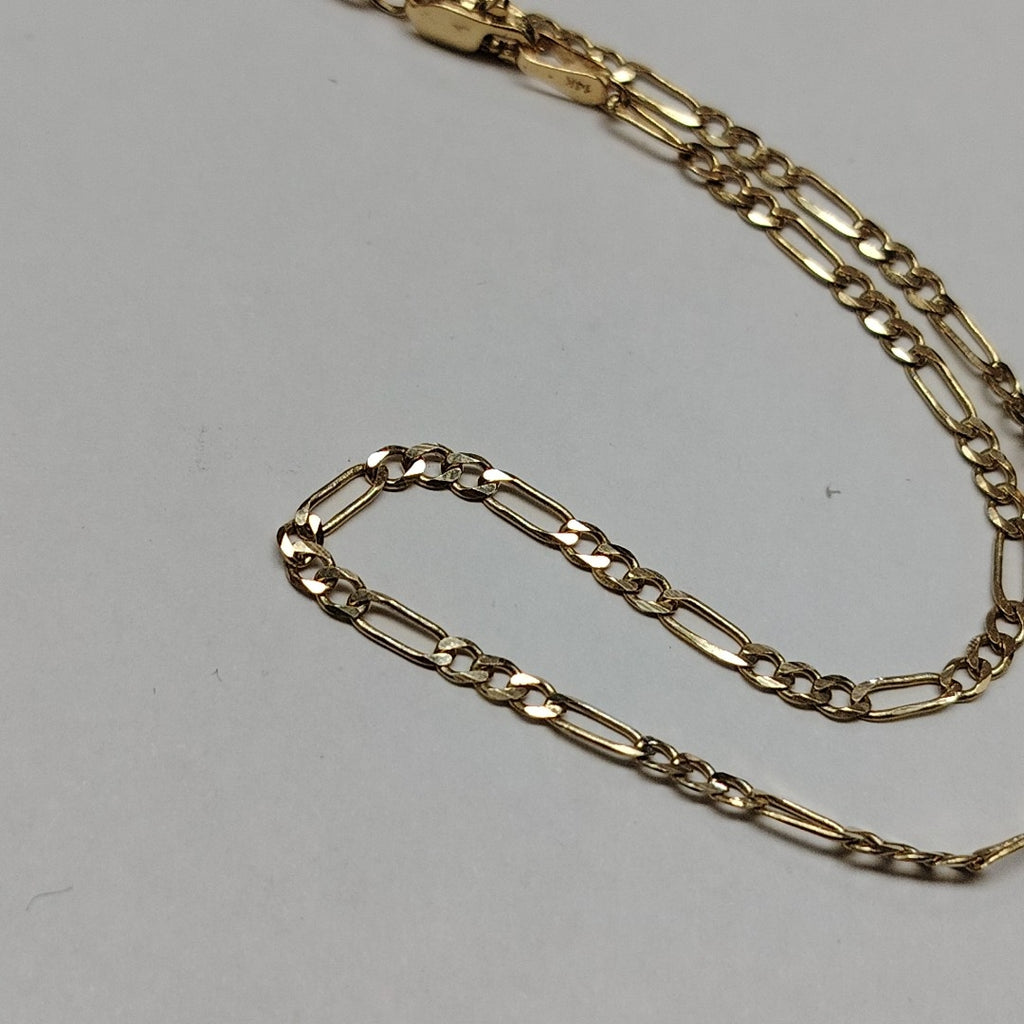 CADENA TEJIDO 3X1 14K 55 CM 5.2 GR (NUEVO)