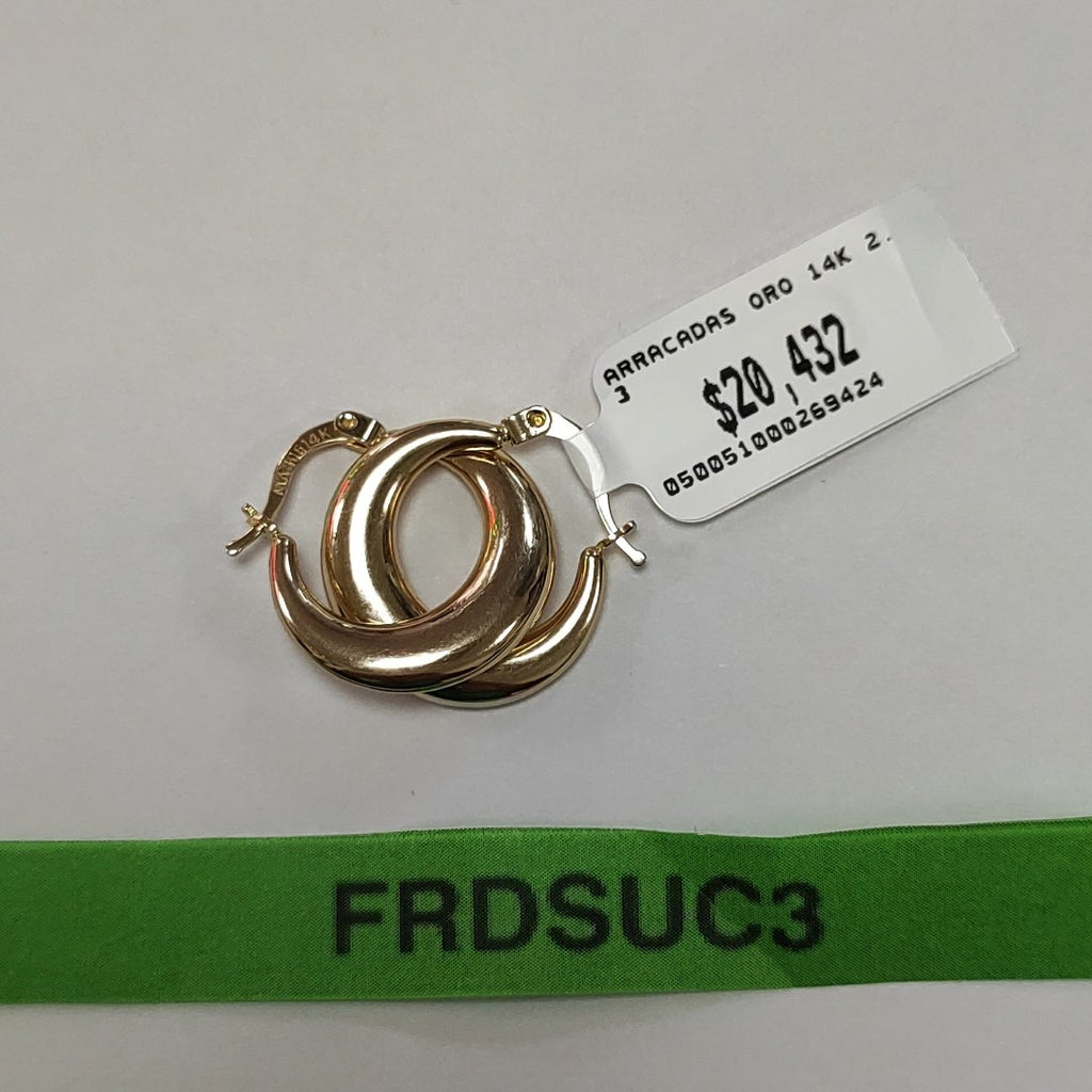 ARRACADAS ORO 14K 2.3 (NUEVO)