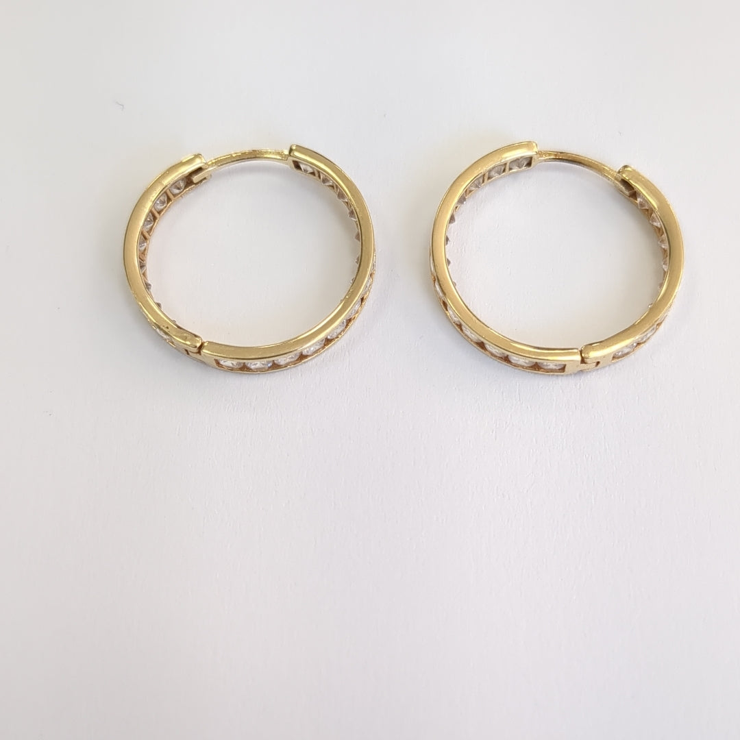 ARRACADAS PAR ORO 14 K 3.2 GRMS (SEMINUEVO)