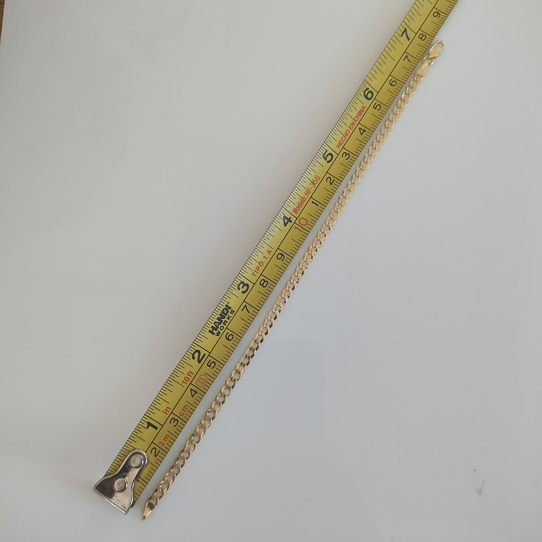 PULSERAS DAMA BARBADA AMARILLA ORO 14K 2.4 (NUEVO)
