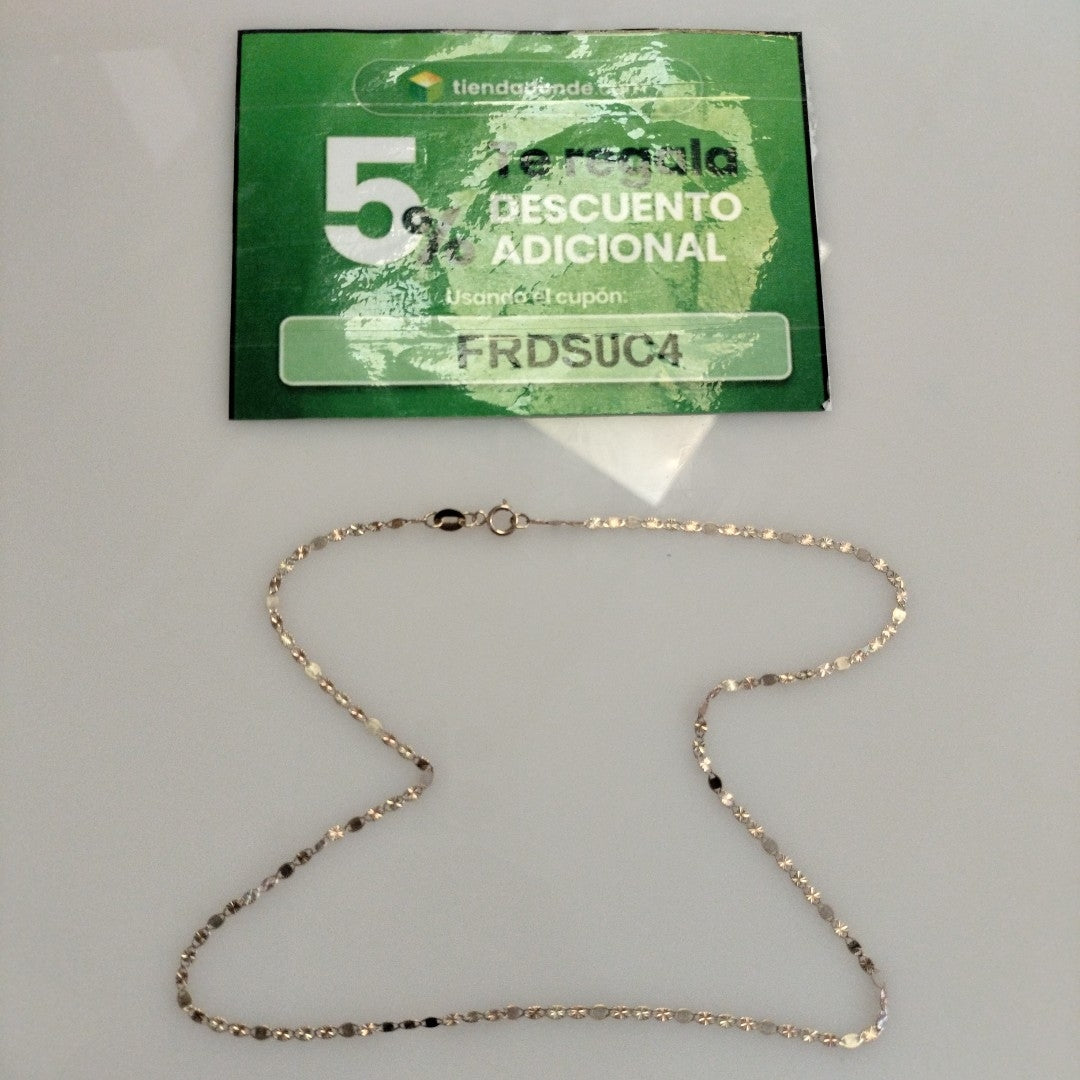 CADENAS TEJIDO GUCHI ORO 10K 40 A 45 CM 1.4 GR (NUEVO)