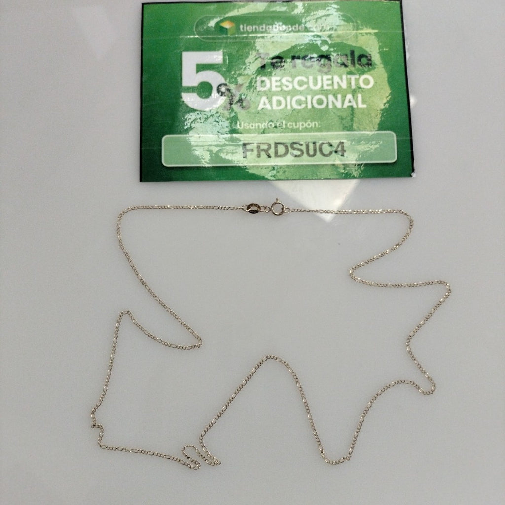 CADENAS TEJIDO 3X1 ORO 10K 60 CM 1.5 GR (NUEVO)