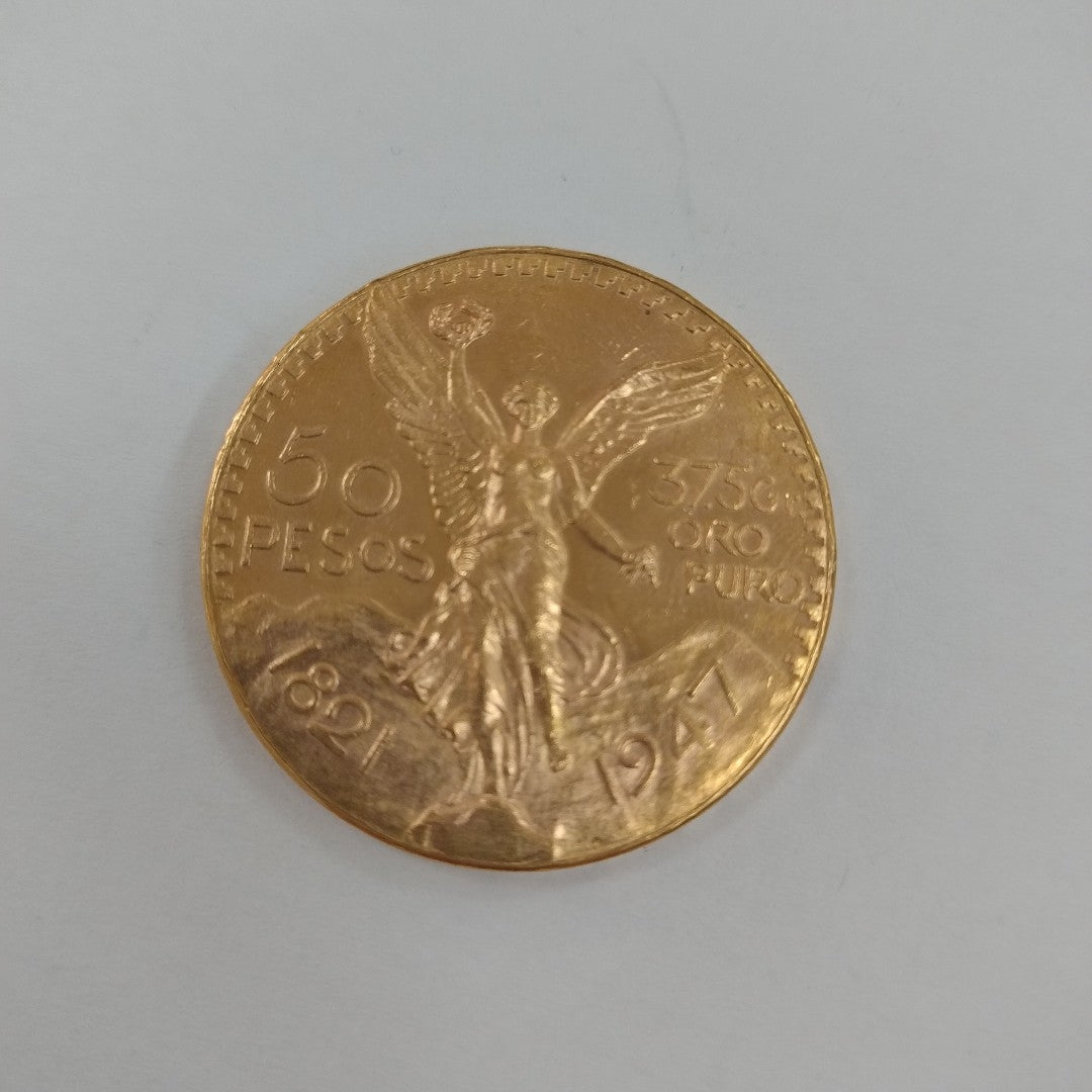 K1 41,60 GRMS 21 K IDENTIFICACIÓN MONEDA NOMINATIVA MONEDAS PESOS 50 PESOS (SEMINUEVO)