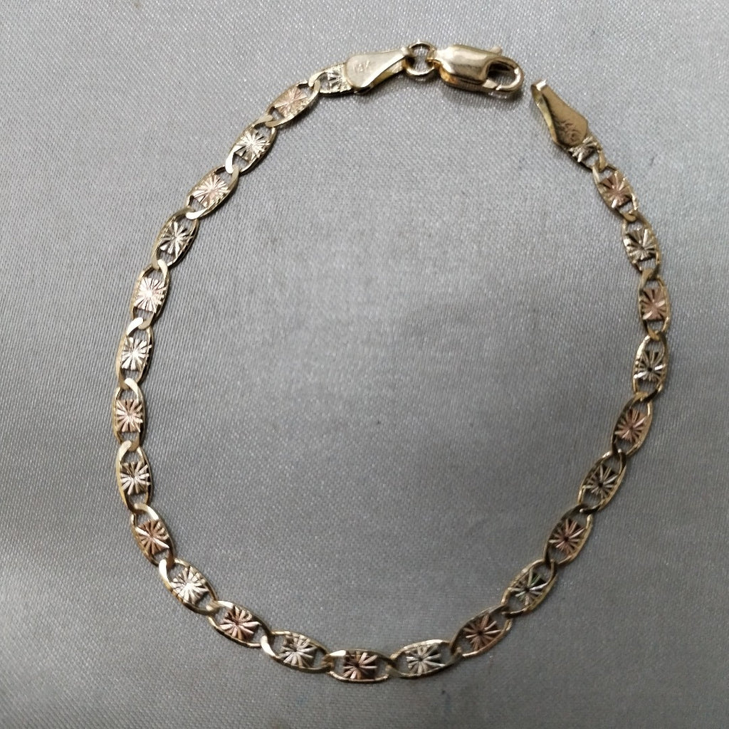 PULSERA GUCHI 14K 18 CM 3 GR (NUEVO)