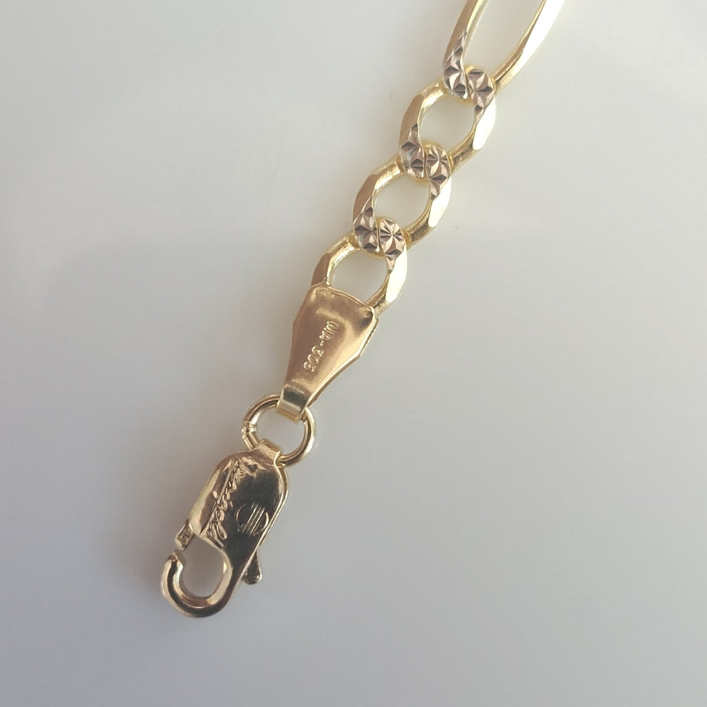 PULSERAS CABALLERO CARTIER 3 1 DIAMANTAD ORO 14K 4.5 (NUEVO)