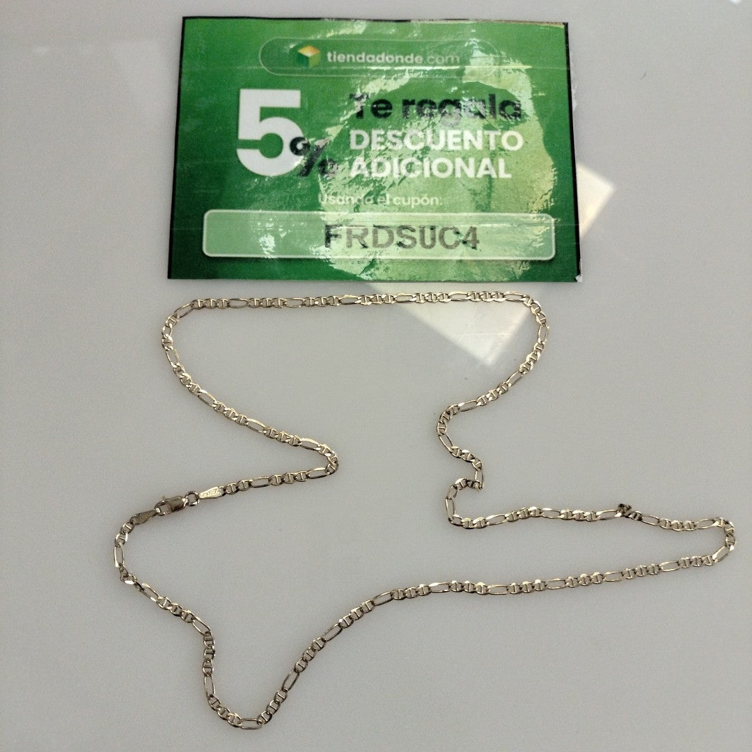 CADENAS TEJIDO FIGARO GUCHI ORO 10K 55 CM 4.9 GR (NUEVO)