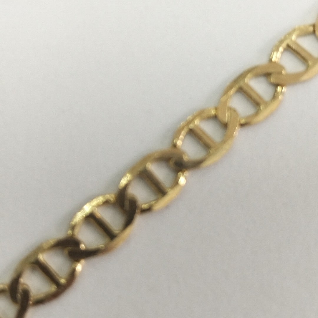 PULSERAS TEJIDO MARINERA ORO 14K 18 CM 2.9 GR (NUEVO)