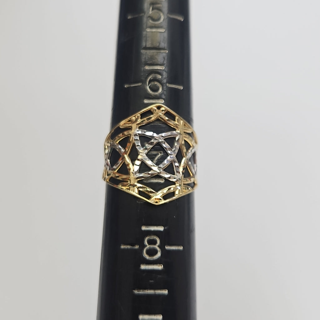 ANILLOS CON ESTRELLA CELTA 14K TALLA 6.5 2.1 GR (NUEVO)