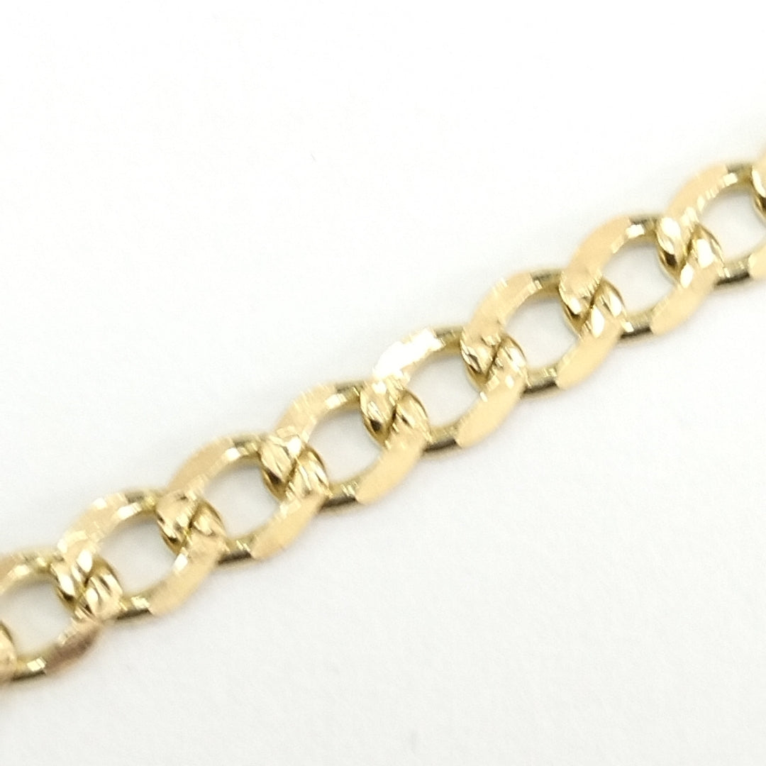 PULSERAS BARBADA ORO 14K 21 CM 5.3 GR (NUEVO)