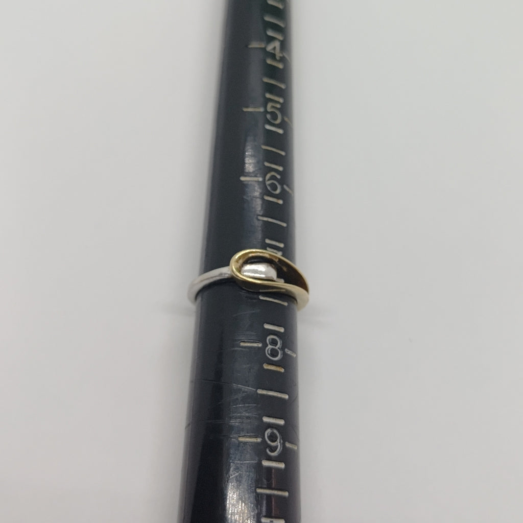 ANILLO ORO COMBINADO 10 K 2,40 GRMS (SEMINUEVO)