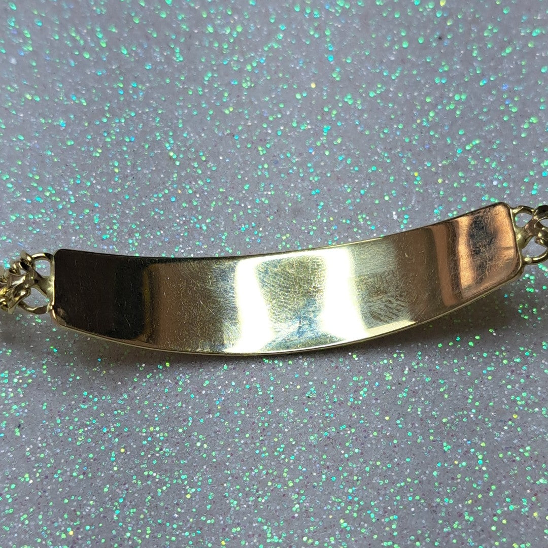 PULSERA ESCLAVA CHINO 14K 21 CM 9.9 GR (NUEVO)