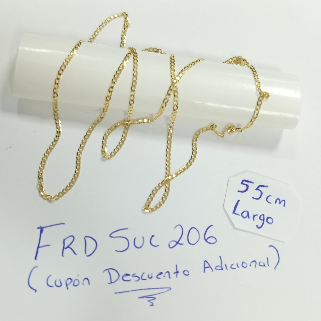CADENAS BARBADA AMARILLA ORO 14K 2.2 (NUEVO)