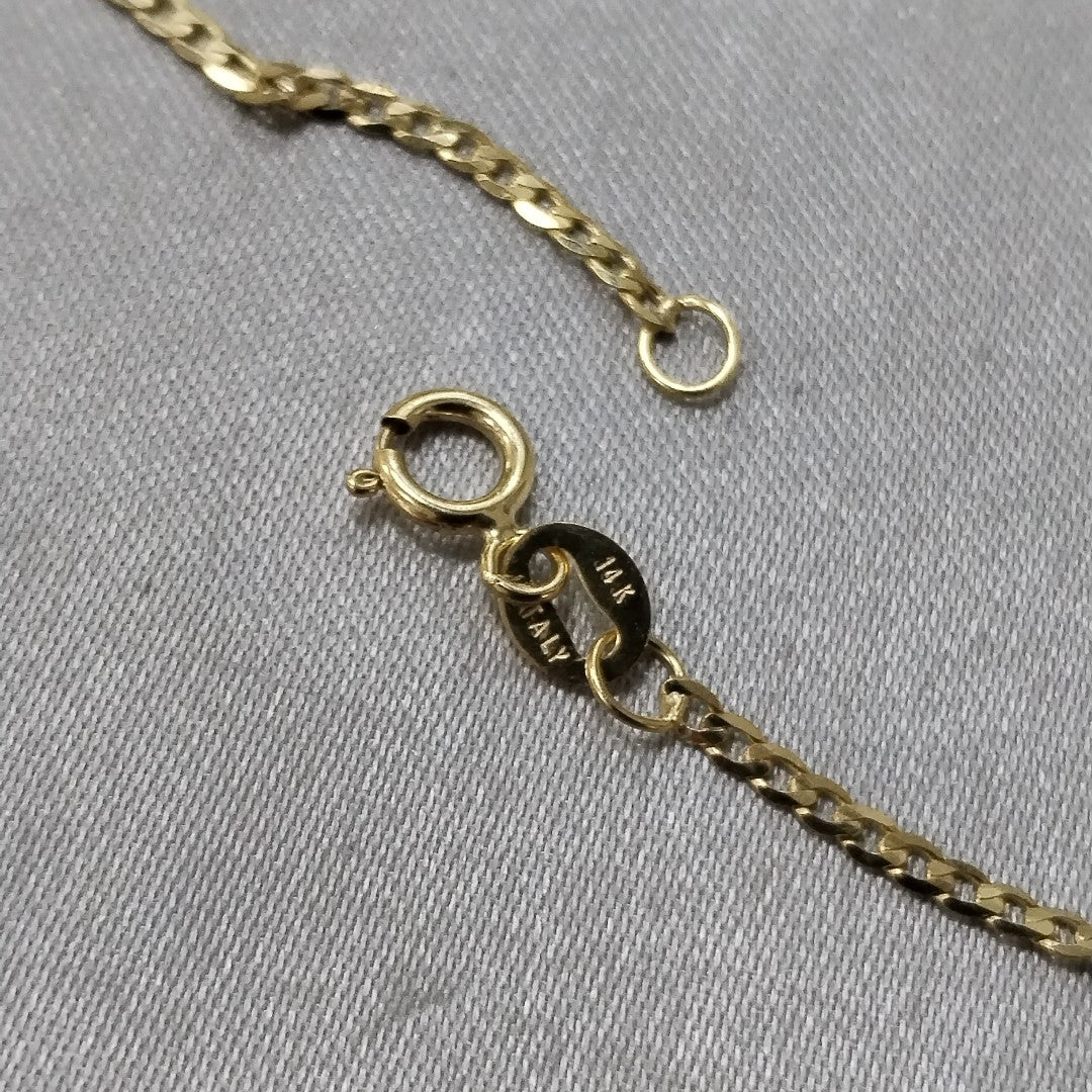 CADENAS BARBADA AMARILLA ORO 14K 2.2 (NUEVO)
