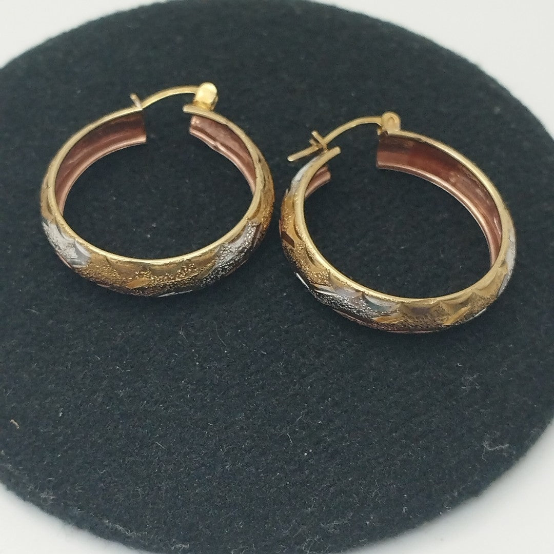 ARRACADAS PAR ORO 10 K 3.4 GRMS (SEMINUEVO)
