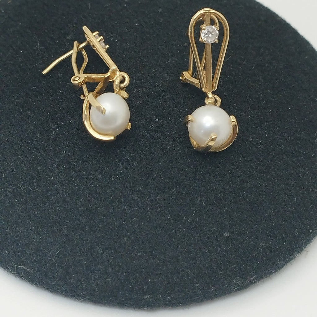 ARETES PAR ORO 14 K 4.4 GRMS (SEMINUEVO)