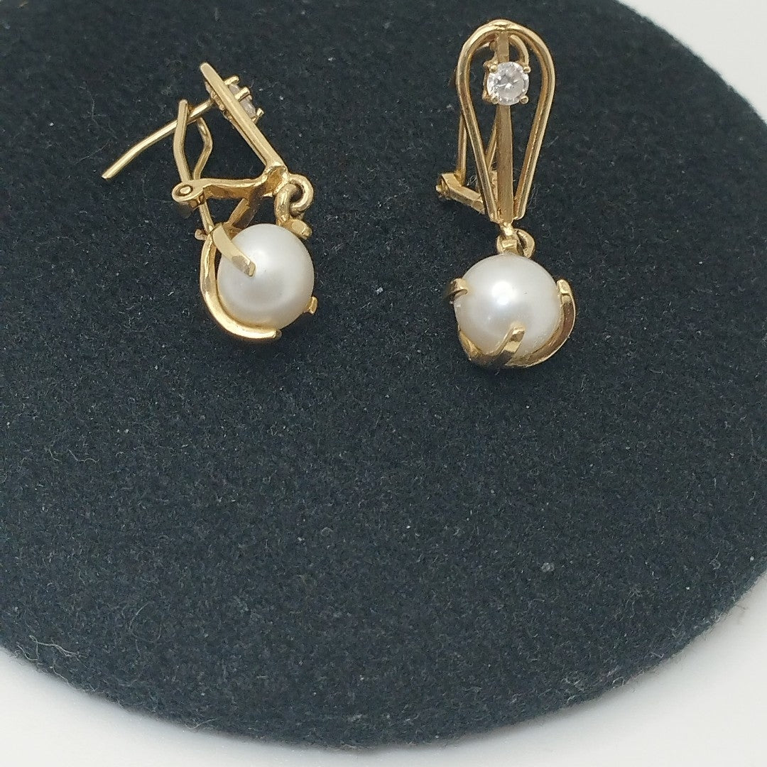 ARETES PAR ORO 14 K 4.4 GRMS (SEMINUEVO)