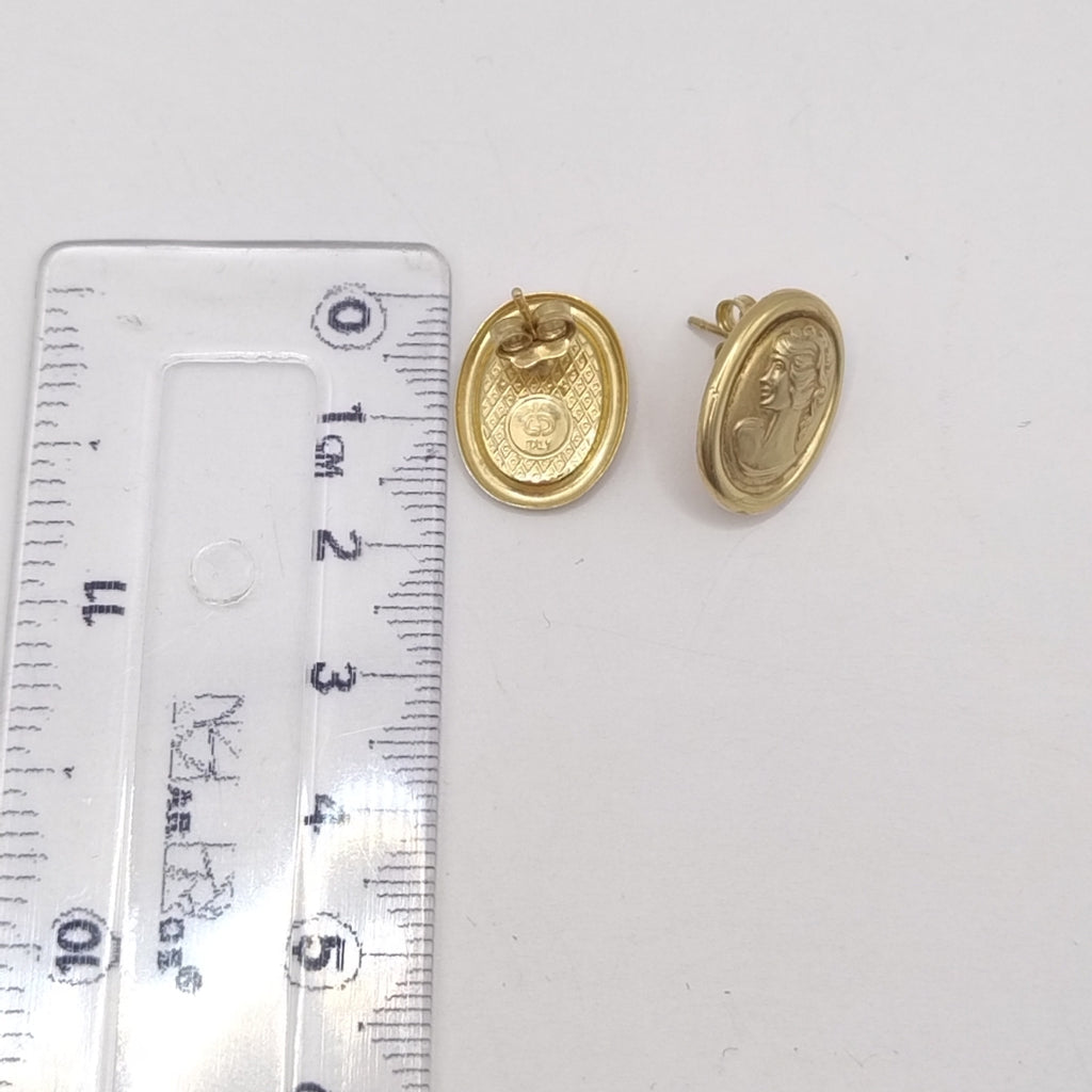 BROQUELES PAR ORO 14 K 2.6 GRMS (SEMINUEVO)
