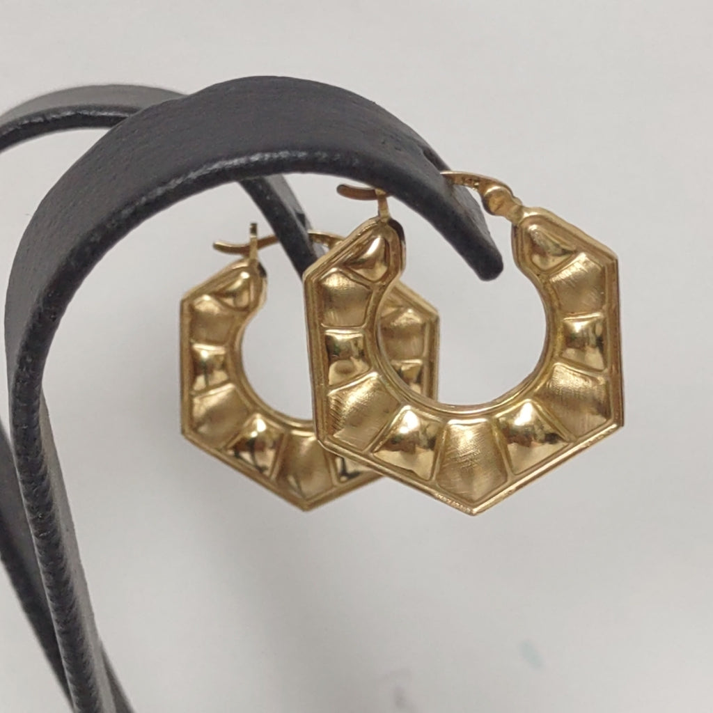 ARRACADAS PAR ORO 14 K 2.4 GRMS (SEMINUEVO)