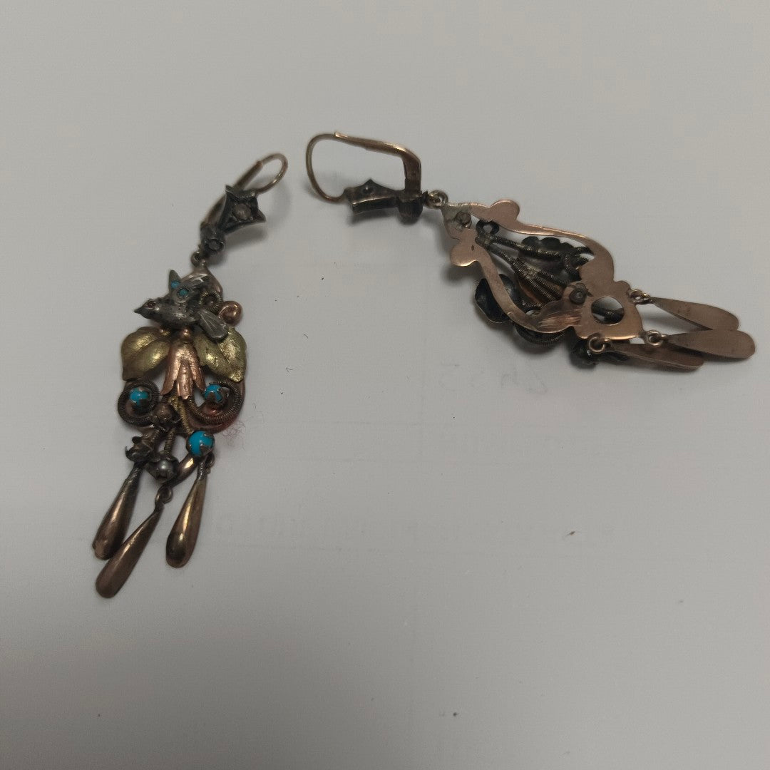 ARETES PAR ORO 8 K 9.1 GRMS (SEMINUEVO)