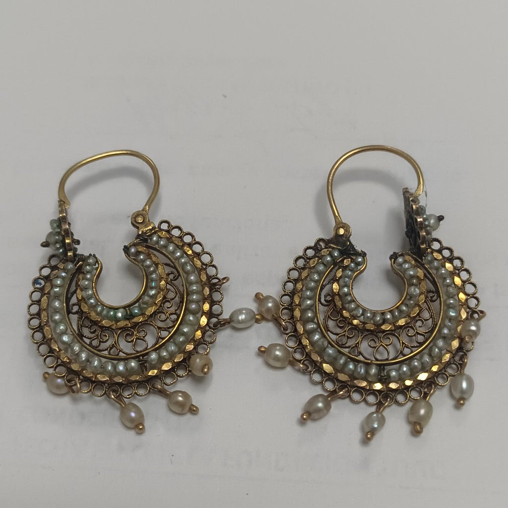 ARETES PAR ORO 14 K 7.9 GRMS (SEMINUEVO)