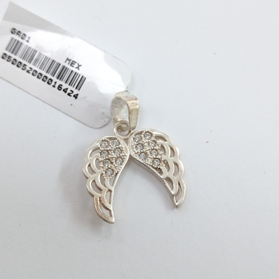 DIJE ALAS C/CIRCONIAS PLATA .925 2.2 GR (NUEVO)