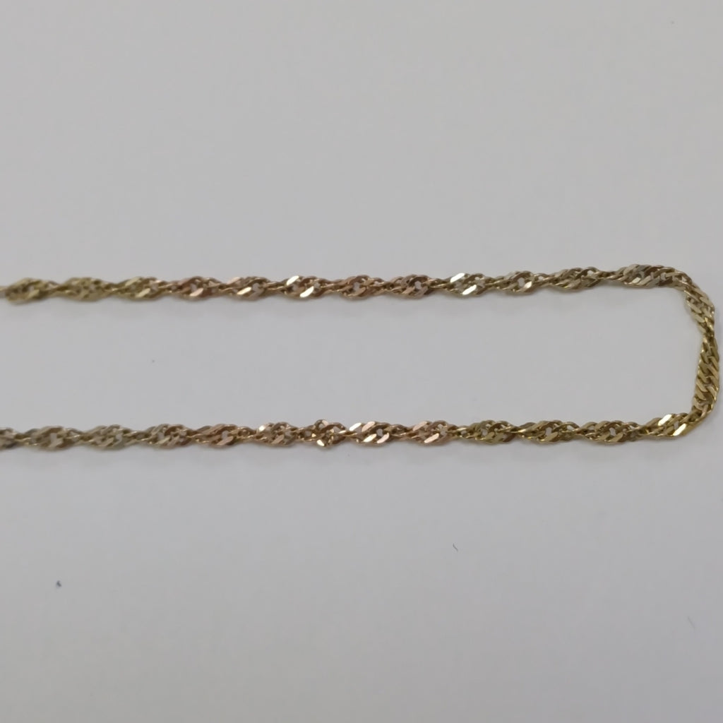 CADENA ORO,ORO COMBINADO 14 K 3,00 GRMS (SEMINUEVO)