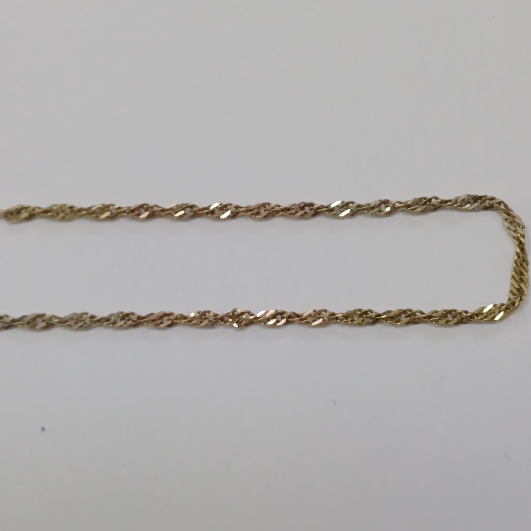 CADENA ORO,ORO COMBINADO 14 K 3,00 GRMS (SEMINUEVO)